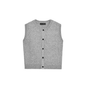 Zara Soft Gray Knit Sweater Vest size Small